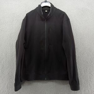 Lululemon Jacket Mens‎ XL Black Sojourn Full Zip Warpstreme Black Bomber LM4616